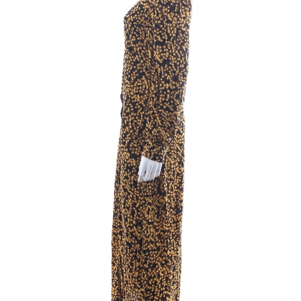 Ganni Black and Gold Long Sleeve Dress - Picture 6 of 7